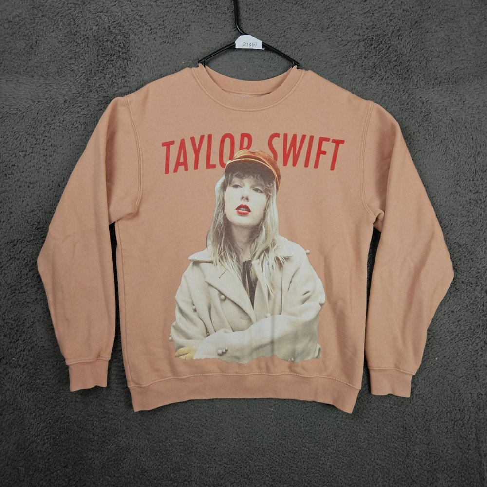 Taylor Swift Sweatshirt Peach‎ Crewneck Medium